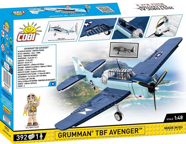 Cobi Gruman TBF Avenger, 1:48, 388 k, 1 f