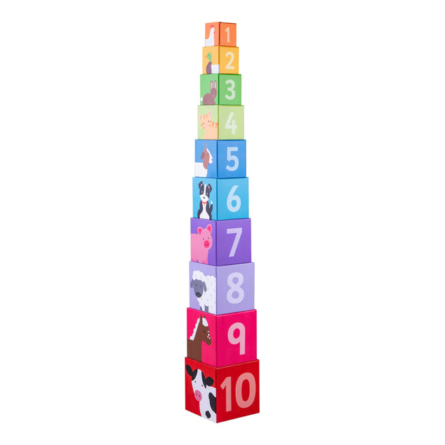 Bigjigs Toys Didaktické kocky farma