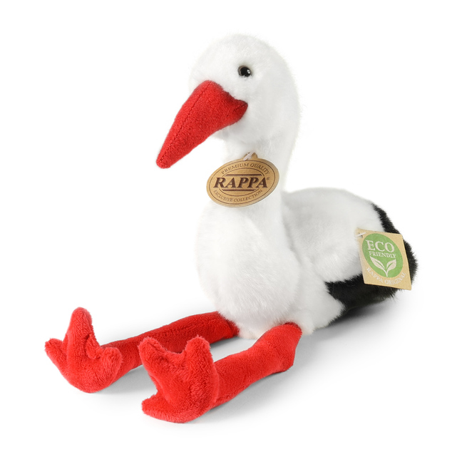Plyšový čáp 20 cm ECO-FRIENDLY