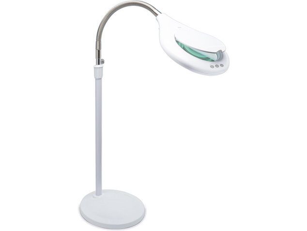 Lightcraft podlahová LED lampa s lupou a podstavcom
