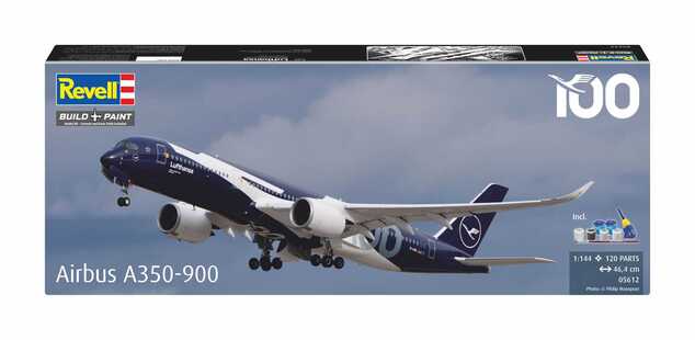 Geschenk-Set Flugzeug 05612 - A350-900 - Lufthansa (100. Jahrestag) (1:144)