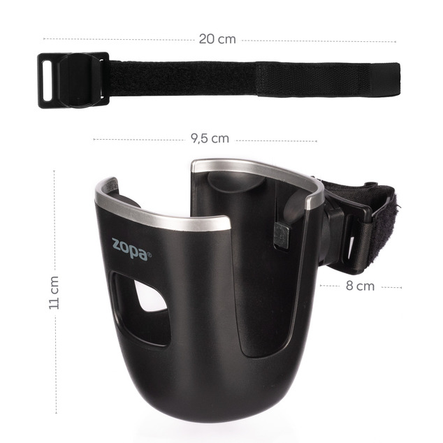 Držiak na nápoje pre kočík Ultra, Black