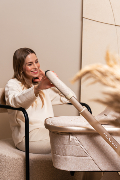 MUUVO Kombi-Kinderwagen Quick Boho Beige Set 2-in-1