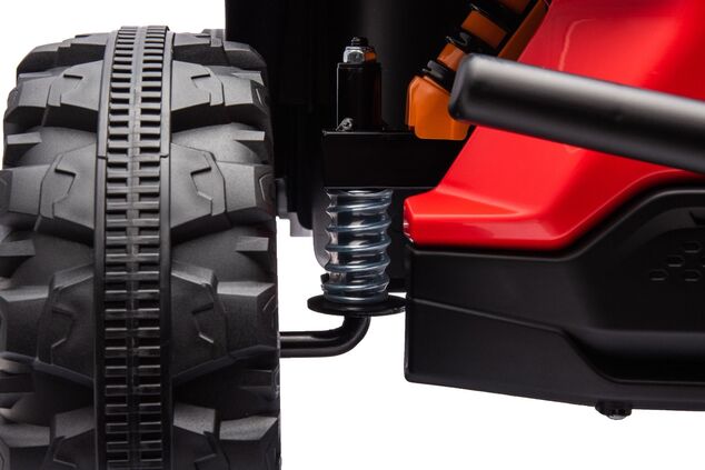 Elektrické autíčko UTV Small 12V, červené, Pohon zadných kolies, 12V batéria