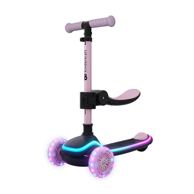 KINDERKRAFT Romobil i guralica 2u1 Raket Up Pink