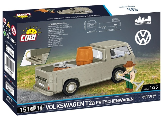 Cobi Volkswagen T2a Pritschenwagen, 1:35, 152 k, 1 f