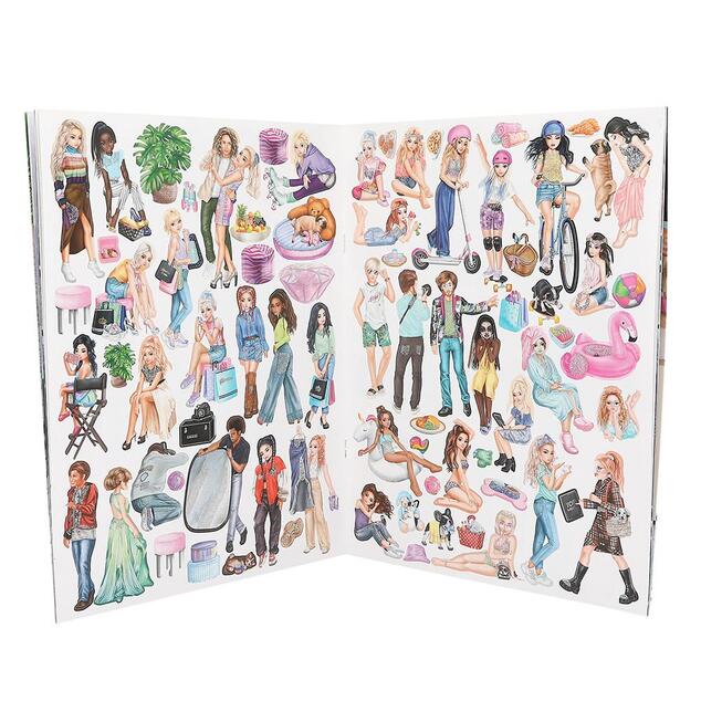 Top Model Kreativna bilježnica Stickerworld s 220 naljepnica