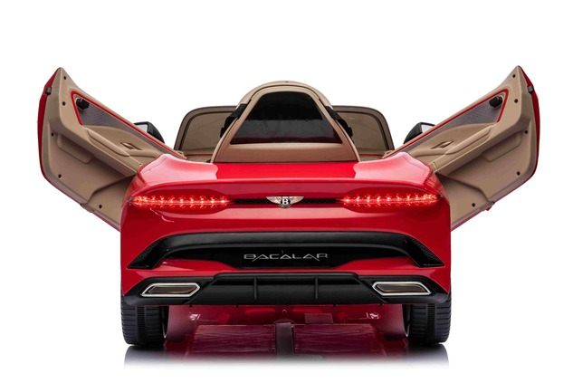 Elektrické autíčko Bentley Bacalar 12V, červené, Dvere otvárajúce sa nahor, 2.4 GHz diaľko