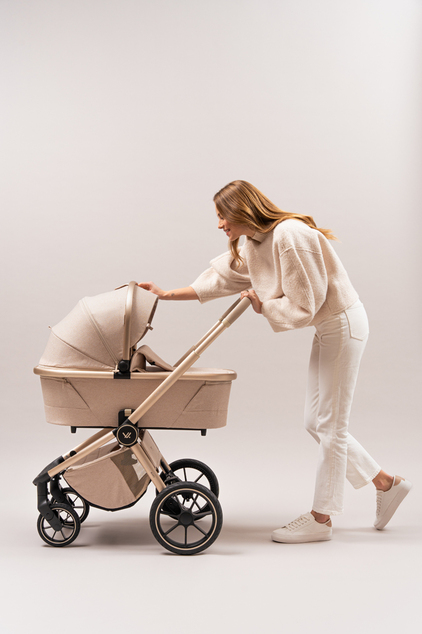 MUUVO Kombi-Kinderwagen Quick Boho Beige Set 2-in-1