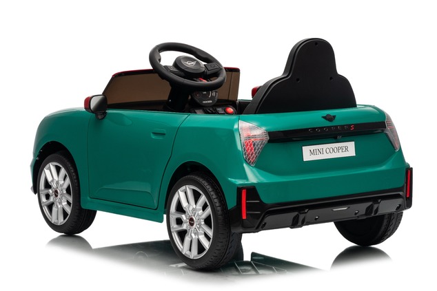 Elektrické autíčko BMW Mini Cooper 12V, zelené, USB Vstup s Bluetooth pripojením na MP3 Pr
