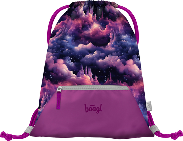 BAAGL 5 SET Zippy Regatul Unicornului: ghiozdan, penar, geantă, plăci, cutie