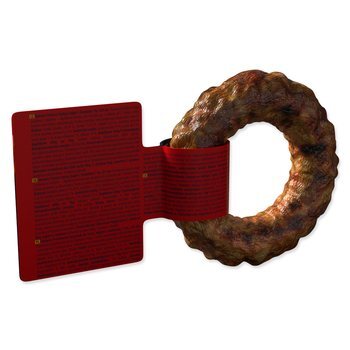 Pochoutka Ontario Protein žvýkací bagel s hovězím 1ks 8,9cm