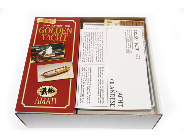 AMATI Golden Yacht 1:300 kit do fľaše