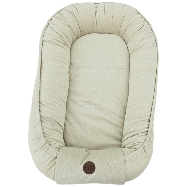 EKO Babynest Baumwolle Samt Hellbeige 85x50cm