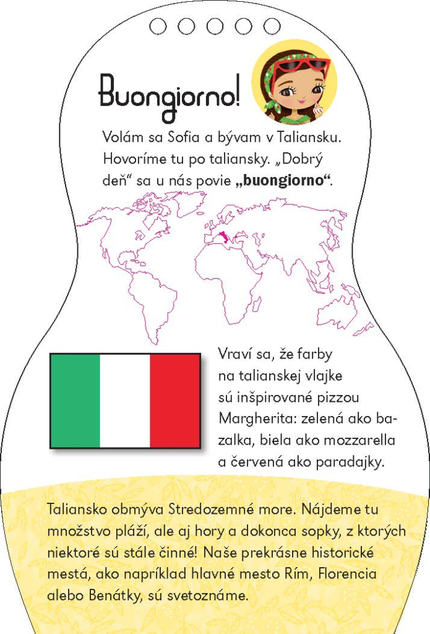 Obliekame talianske bábiky SOFIA – omaľovánky