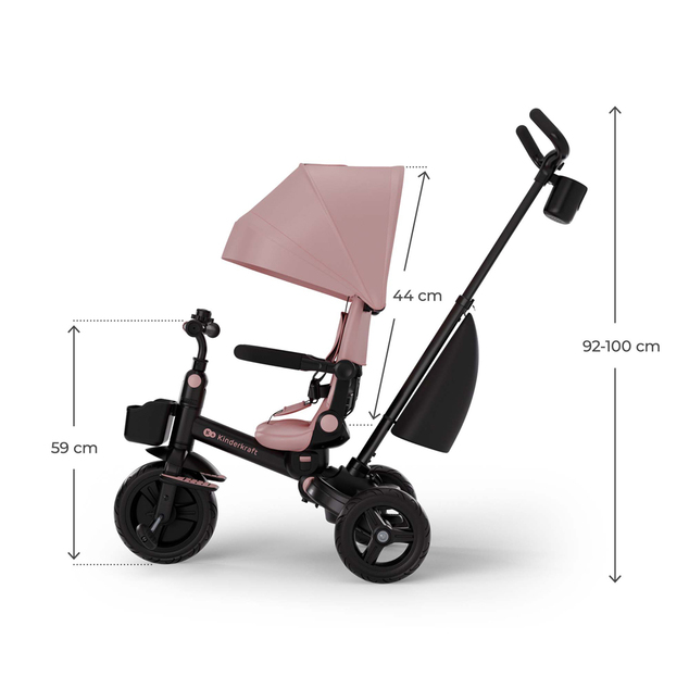 KINDERKRAFT Dreirad Aveo 2 Plus Pink