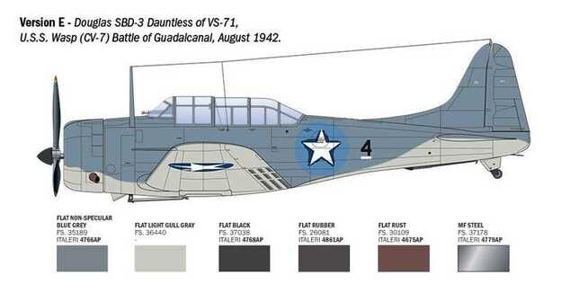 Model Kit letadlo 2841 - USN SBD-3 DAUNTLESS (1:48)