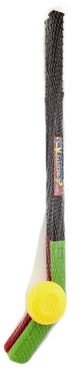 Palo de hockey 2 uds con disco de plástico 70cm