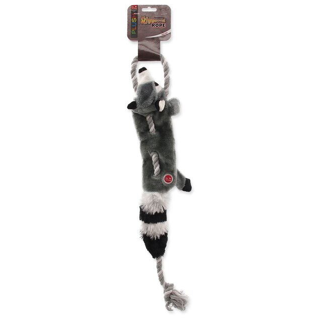 Hračka Dog Fantasy Skinneeez medvedík čistotný s povrazom 57,5cm