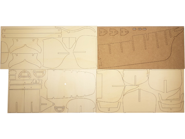 OCCRE Amerigo Vespucci 1:100 + plachty Kit