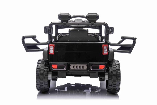 Elektrické autíčko OFFROAD NEW s pohonom zadných kolies, čierne, Lítiová batéria