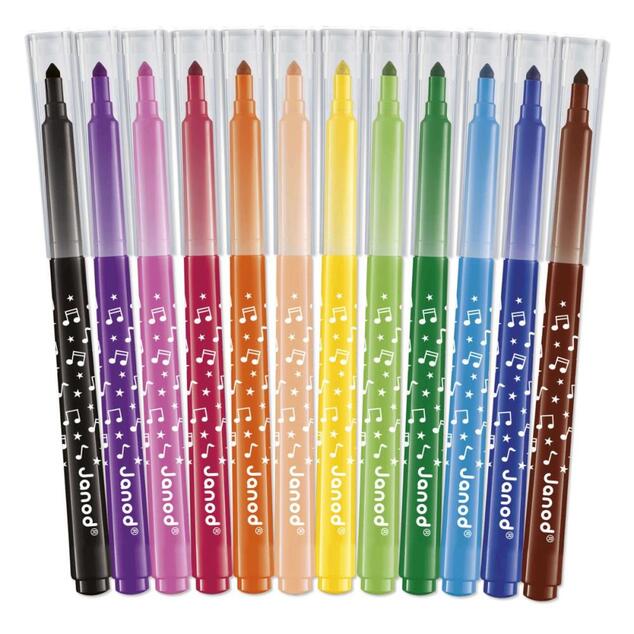 Janod Colorino Detské fixky 12 farieb