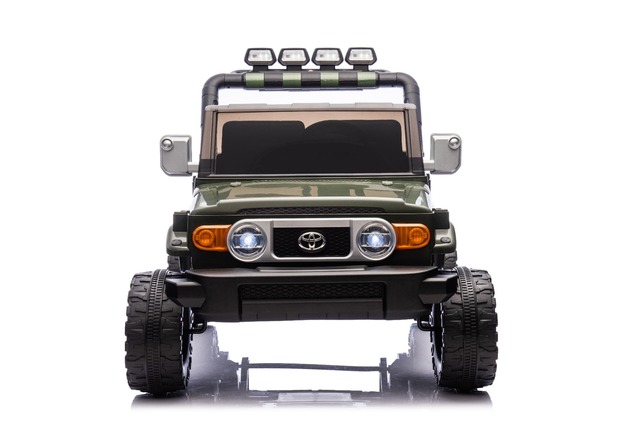 Elektrické autíčko Toyota FJ Cruiser XXL s pohonom 4x4, licencované (Dvojmiestne), zelené,
