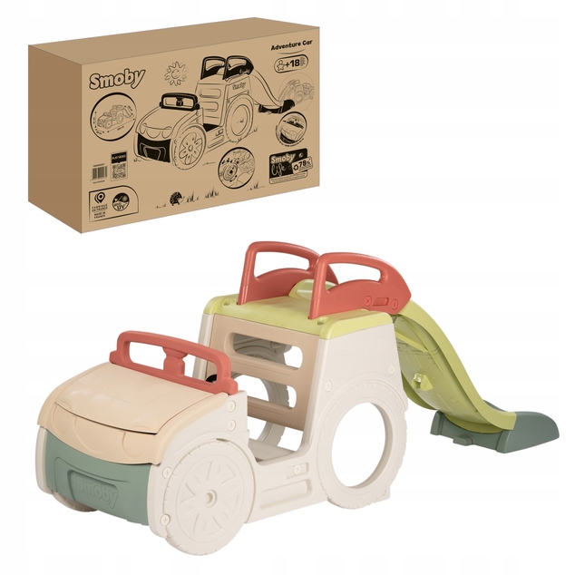 Smoby Auto pieskovisko so šmykľavkou Life 150 cm