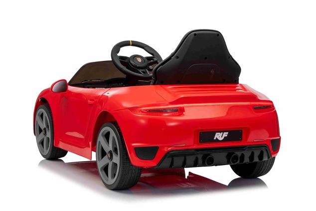 Elektrické autíčko RUF GT 12V, červené, Otváracie dvere, 2.4 GHz diaľkové ovládanie, LED s