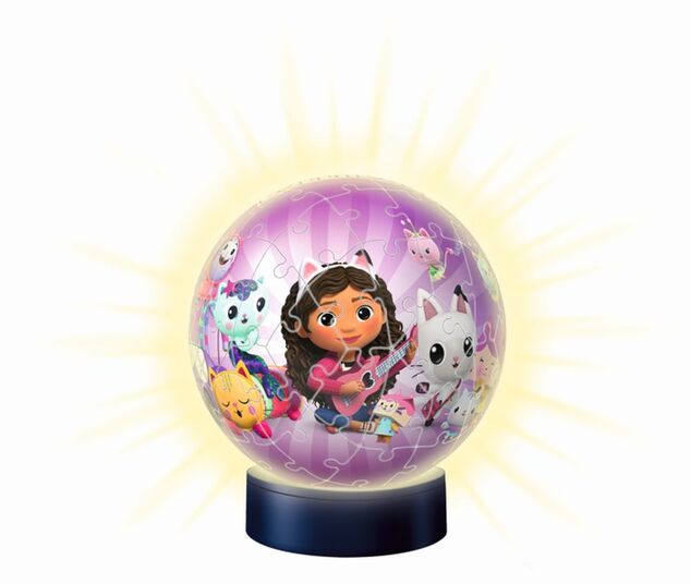 Ravensburger Puzzle-Ball Gabby's Dollhouse 72 dielikov (nočná edícia)