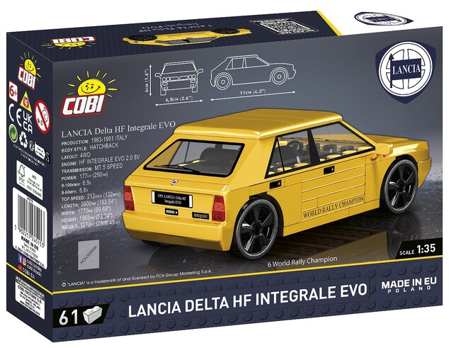 Cobi Lancia Delta HF Integrale Evo, 1:35, 61 k