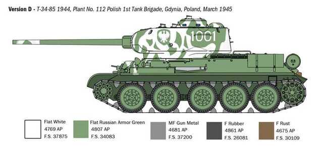 Model Kit tank 6758 - T34/85 Zavod 112 Mod. 1944 (1:35)