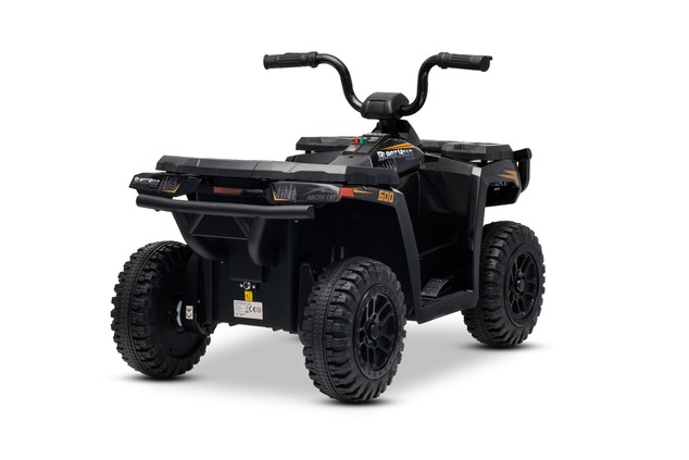 Licencovaná elektrická štvorkolka Arctic Cat 12V so zadným pohonom, čierna, LED svetlá, Lí