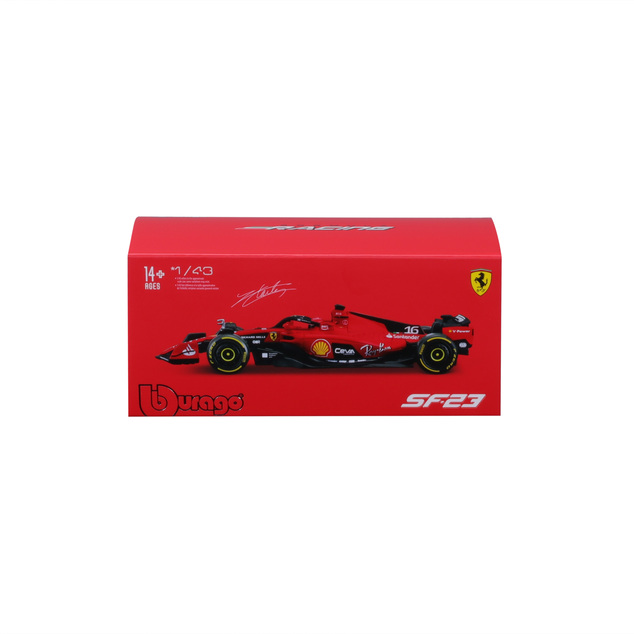 Bburago 1:43 Formel F1 Ferrari Scuderia SF-24 (2024) Nr.16 Charles Leclerc - mit Fahrer