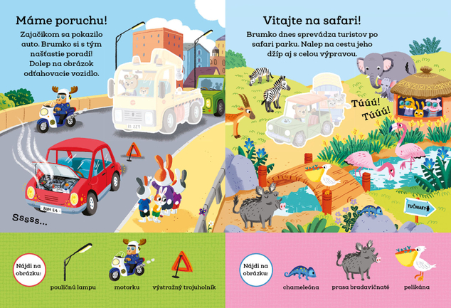 Brmko Rozumko- Spoznávame dopravné prostriedky – Samolepková knižka