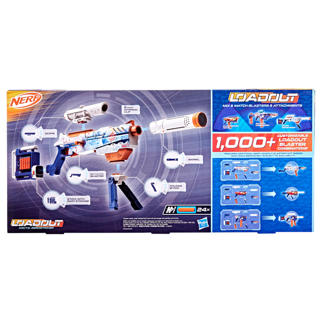 HASBRO - Nerf LOADOUT Arctic Zerostriker
