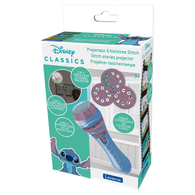 Lexibook Taschenlampe mit Projektor Disney Stitch