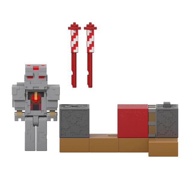 Minecraft 8 cm-es figura játéktevékenységgel - Tűzijáték Indító