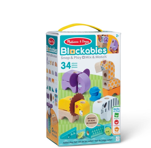 Spin Master Melissa &amp; Doug Blockables stavebnica Safari hracia sada