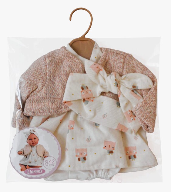 Llorens M740-016 oblečenie pre bábiku bábätko NEW BORN veľkosti 40-42 cm