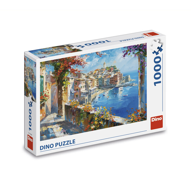 Puzzle Stredomorské mestečko 1000 dielikov
