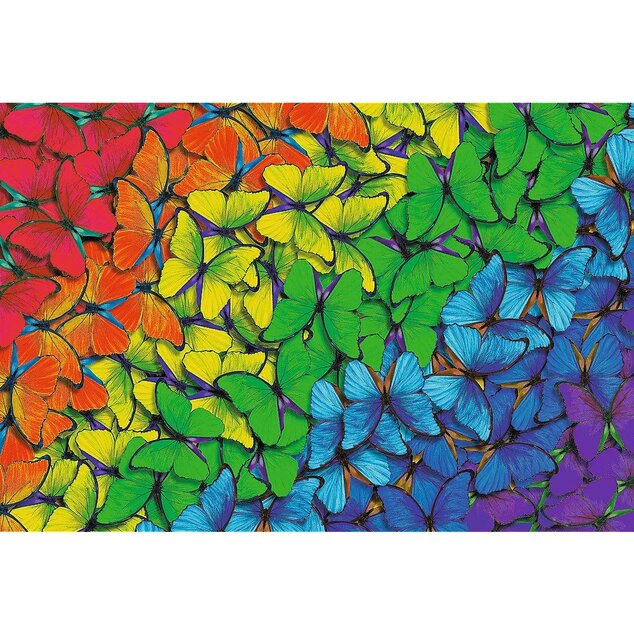 Trefl Dřevěné puzzle 501 - Duhové motýly