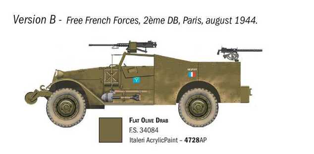 Model Kit military 7063 - M3A1 Scout Car (1:72)