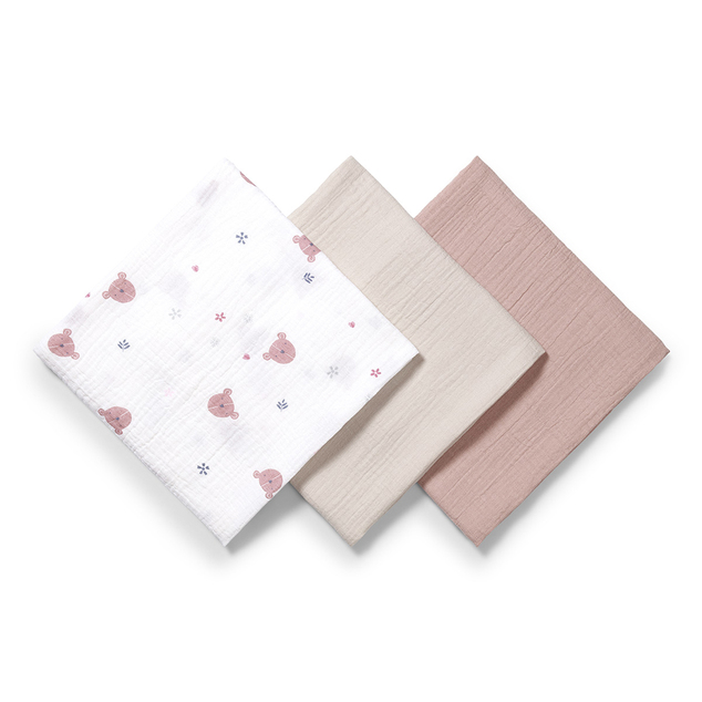 BABYONO Plienky mušelínové Super Soft 3 ks, Grey 70 x 70 cm