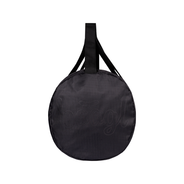BAAGL Borsa sportiva pieghevole Hoop Uni nera