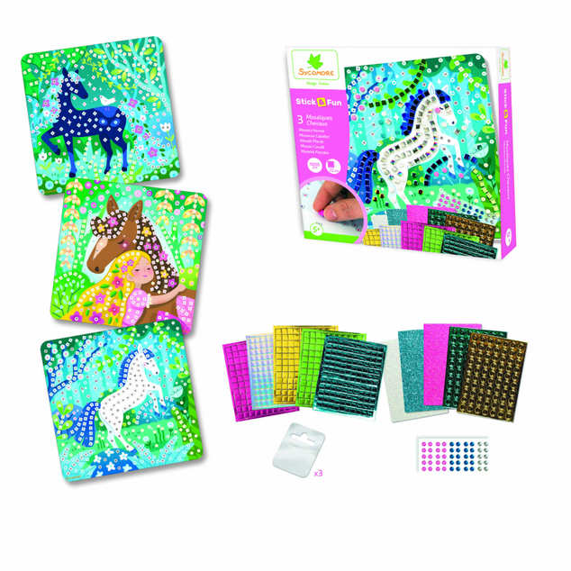 Sycomore Stick &amp; Fun - mozaika - koníci