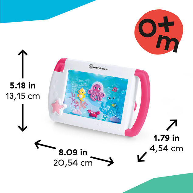 BABY EINSTEIN Tablet sa zvukovima, glazbom i svjetlima Sea Dreams ružičasti, 0m+