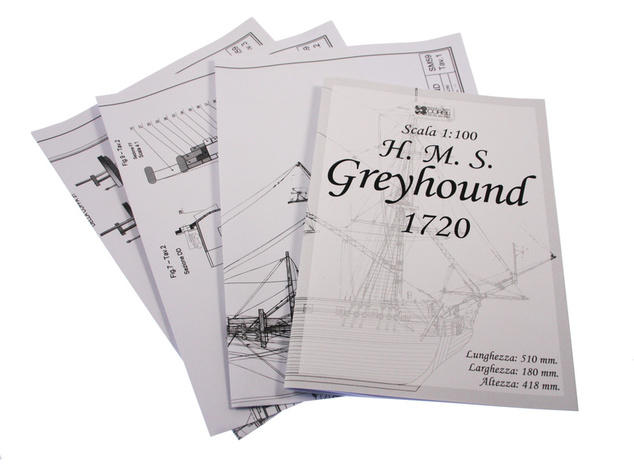 COREL HMS Greyhound fregata 1720 1:100 kit