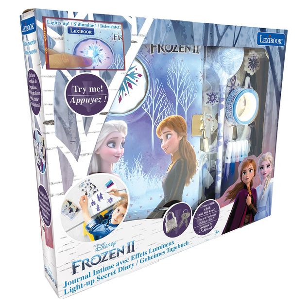 Lexibook Elektronický svietiaci tajný denník Frozen