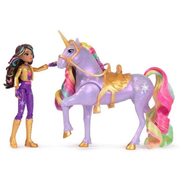 Unicorn Academy Svetelný jednorožec a figúrka 11 cm Sophia &amp; Wildstar
